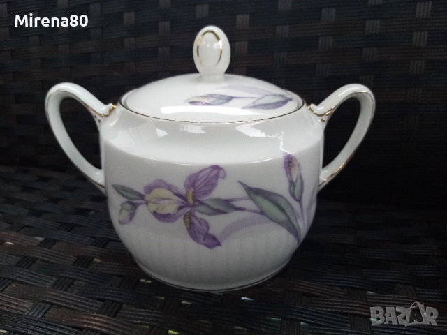 Антикварен баварски сервиз за чай, снимка 6 - Антикварни и старинни предмети - 52627598