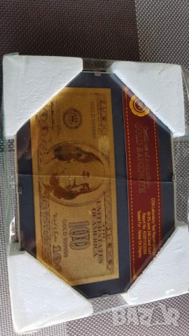 Позлатени долари в стъклена рамка , снимка 11 - Декорация за дома - 29088317