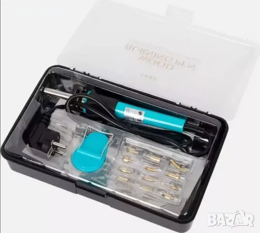 Комплект писалка пирограф за дърво с шаблони и накрайници от AVEC, снимка 5 - Гедорета - 48778281