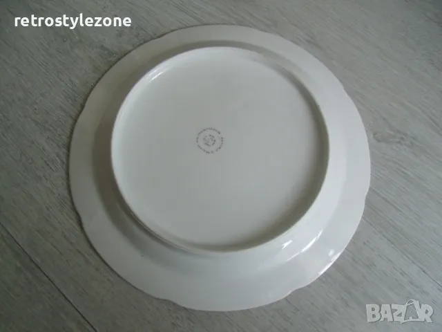 № 7823 стара порцеланова чиния  - илюстрация - зайци  - диаметър 24 см  - печат / маркировка, снимка 4 - Други ценни предмети - 48622181