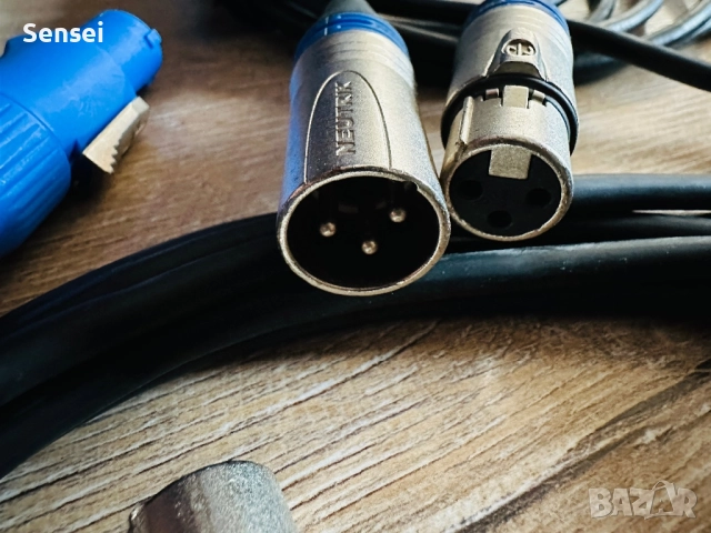 Комплект XLR кабели Neutrik – професионални, различни дължини, снимка 4 - Аудиосистеми - 52921652