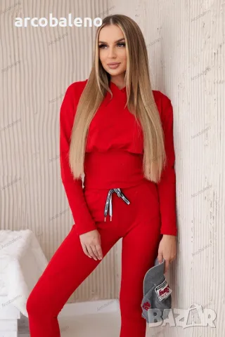 Дамски комплект от две части с широки маншети, 8цвята , снимка 4 - Комплекти - 47912899