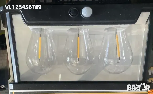 Двойна соларна лампа Solar за стена със сензор и 3 режима, снимка 5 - Лампи за стена - 49864264