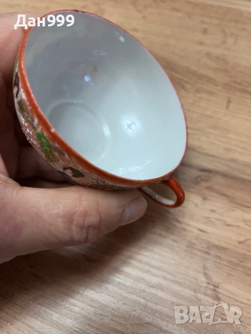Чаена чаша и яйчена чашка от японски порцелан, снимка 3 - Антикварни и старинни предмети - 52824265