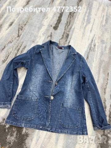 Дамско дънково сака