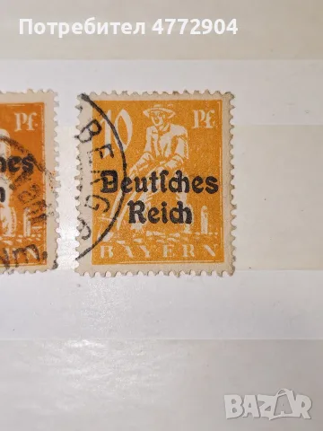 Германски пощенски марки 1920, снимка 3 - Филателия - 56136804