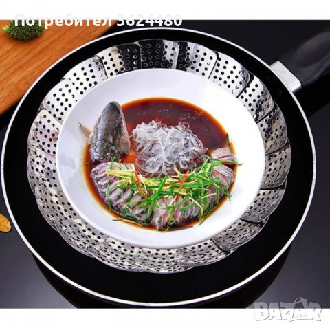 Метална съд за готвене на пара, снимка 11 - Прибори за хранене, готвене и сервиране - 39986281