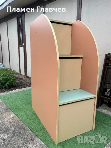Шкаф  стъпаловиден с 3 чекмеджета, снимка 1