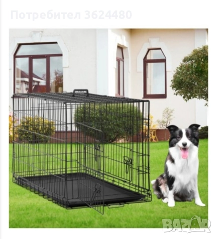 Метална Сгъваема клетка за кучета , снимка 6 - За кучета - 52320732