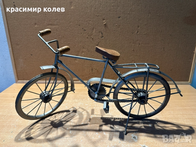 модел на ръчно изработен велосипед, снимка 5 - Декорация за дома - 52321361