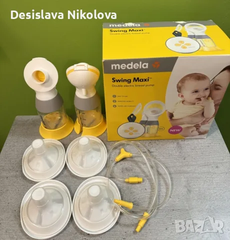 Medela помпа за кърма hands free шишета + чашки, снимка 2 - Помпи за кърма - 55844140