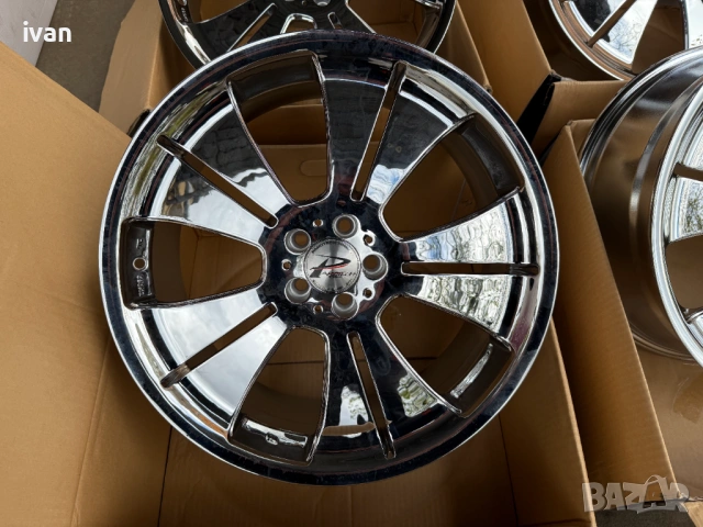 4 бр. чисто нови алуминиеви джанти PHANTOM CHROME 19 цола 5x100 , централен отвор 73.1 , ET40, 8J, снимка 5 - Гуми и джанти - 53050723