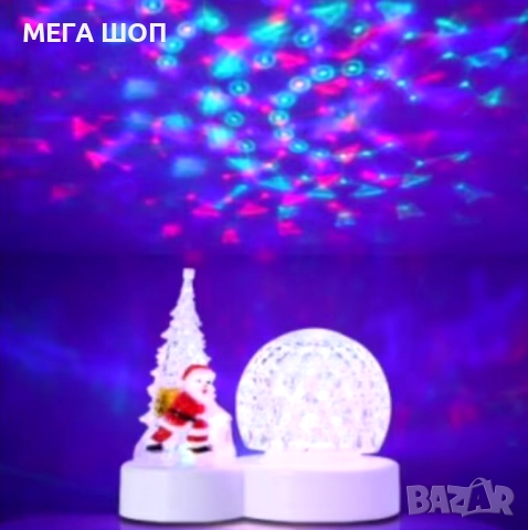 Коледна LED лампа с декоративни орнаменти, снимка 3 - Декорация за дома - 52586899