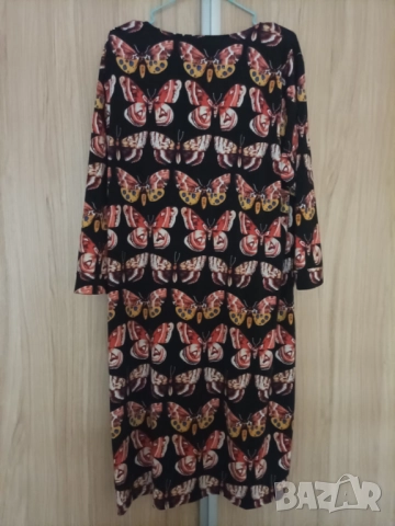 Рокля с принт пеперуди, снимка 5 - Рокли - 52845867