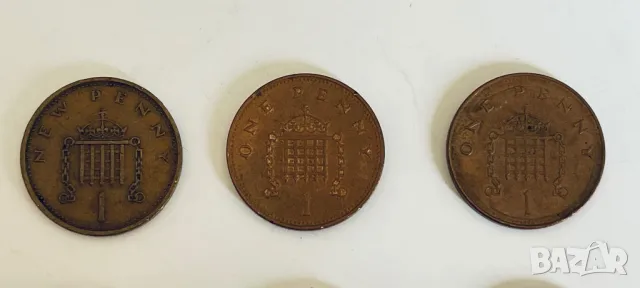 6 монети от 1 пени (1 penny) - Великобритания, снимка 5 - Нумизматика и бонистика - 47590929