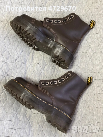 Боти Dr. Martens Sinlar, Dark Toupe, Orleans, снимка 4 - Дамски боти - 53376471