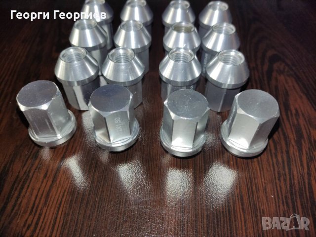 16 броя нови алуминиеви гайки за джанти с профил конус и резба M12/1.5, снимка 3 - Части - 42715136