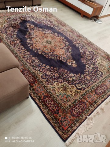 Над 50 годишен ръчно вързан  Персийски килим, снимка 3 - Колекции - 31142902