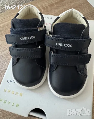 Детски обувки Geox кожа Напа и велур, снимка 2 - Бебешки обувки - 56235382