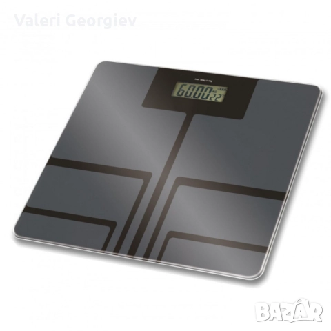 Кантар за тегло дигитален Rosberg, батерия (не е вкл.), LCDекран, 180кг., 2 ГОДИНИ ГАРАНЦИЯ