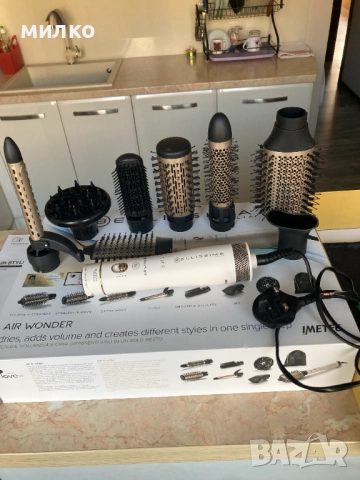 Електрическа четка с горещ въздух Imetec Bellissima R9101 6в1, снимка 4 - Преси за коса - 52405532