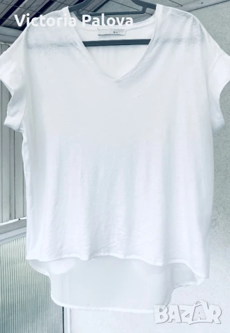 Скъпа марка блуза  OUI лен 55%