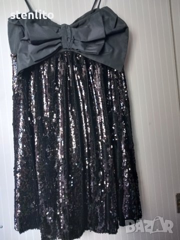 ZARA# черна с пайети# НОВА# вечерна рокля# размер XS, снимка 8 - Рокли - 42290496