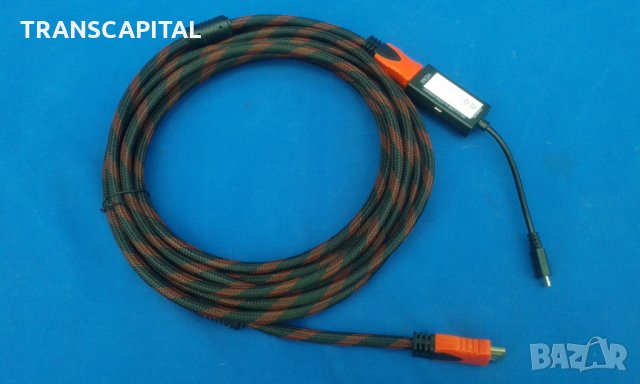 5 метра , HD-MI,  нов кабел, снимка 2 - Мрежови адаптери - 34492119