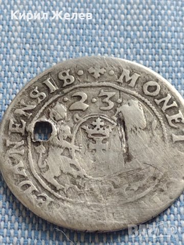 Сребърна монета 16 гроша 1623г. Сигизмунд трети Данциг 5184, снимка 6 - Нумизматика и бонистика - 42891117