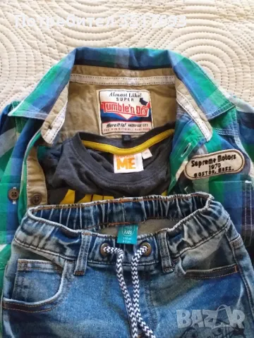Лот H&M  , Little kids дънки , блуза 110/116, снимка 4 - Детски панталони и дънки - 49763014