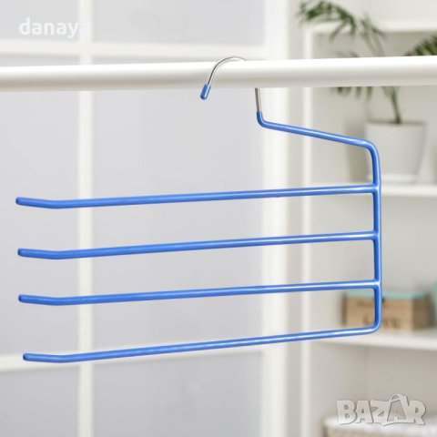 3817 Закачалка за поли и панталони с противоплъзгащо покритие, снимка 6 - Органайзери - 42310635