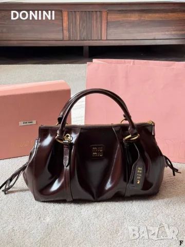 Miu Miu Ivy Дамска чанта, кожа, снимка 3 - Чанти - 55930673