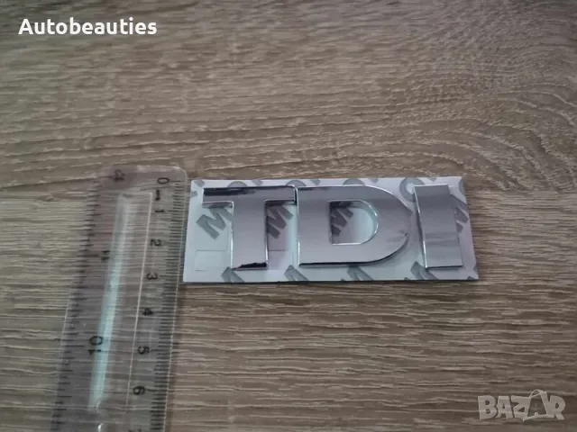 сребриста емблема TDI за Volkswagen , снимка 3 - Аксесоари и консумативи - 47896279