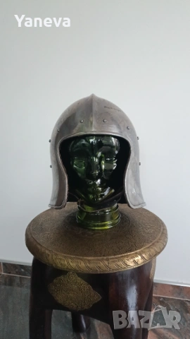 Рицарски, средновековен , шлем Барбута . , снимка 7 - Бойно оръжие - 53891157