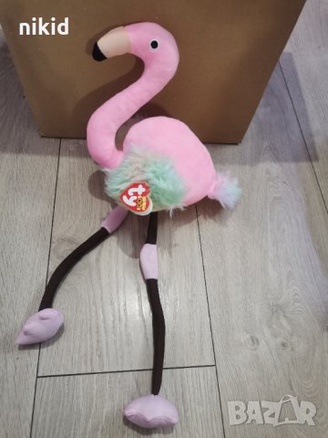 50 см Фламинго шарени крила плюшена играчка плюшено