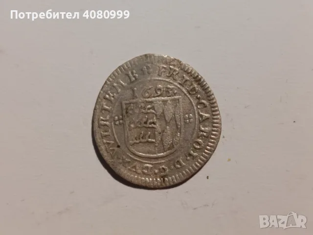 WÜRTTEMBERG KREUZER 1693 Frederick Charls, снимка 6 - Нумизматика и бонистика - 56076464