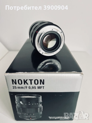 Voigtländer Nokton 25mm F0.95 MFT Lens, снимка 4 - Обективи и филтри - 51907848