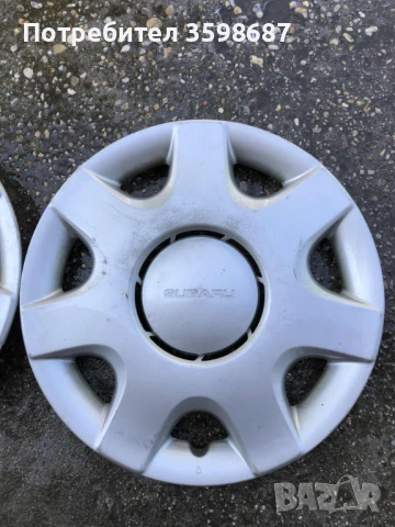 Subaru 4 Броя Оригинални Тасове 14 цола, снимка 5 - Аксесоари и консумативи - 50787179