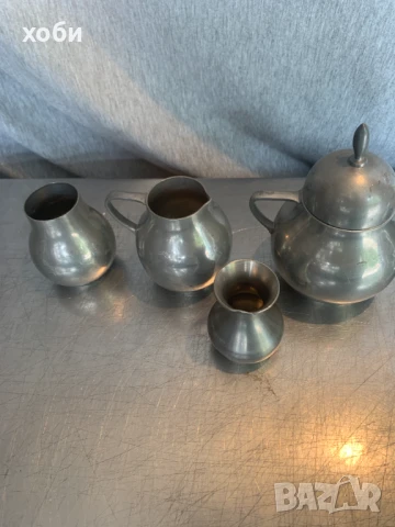  лот съдове  калаени изделия,  , снимка 3 - Антикварни и старинни предмети - 51421507