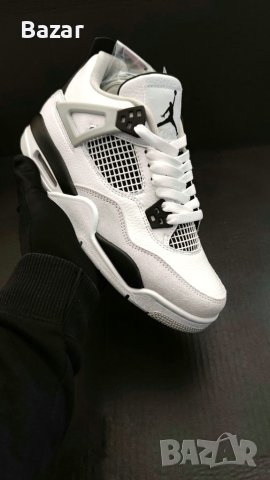 Nike Retro Jordan 4 Military Black White Panda Нови Оригинални Дамски Обувки Кецове Размер 36 Номер 