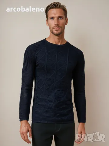 Мъжки пуловер, 3цвята , снимка 6 - Пуловери - 48258749