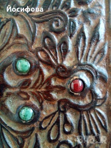 разкошна кожена папка, снимка 2 - Антикварни и старинни предмети - 29680598