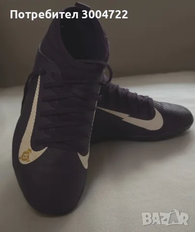 Футболни обувки, Nike Jr Superfly 10 Club Km Kylian Mbappe TF, Синтетични, Лилави, 38, снимка 15 - Футбол - 56060473