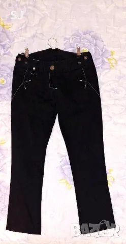 Дамски зимен, плътен, черен панталон. Размер XS, снимка 4 - Панталони - 48068751