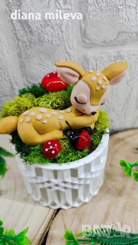 Аранжировка със Сърнички и скандинавски мъх!!, снимка 17 - Декорация за дома - 51308863