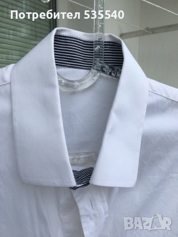 Мъжка официална бяла риза, снимка 1 - Ризи - 42107514