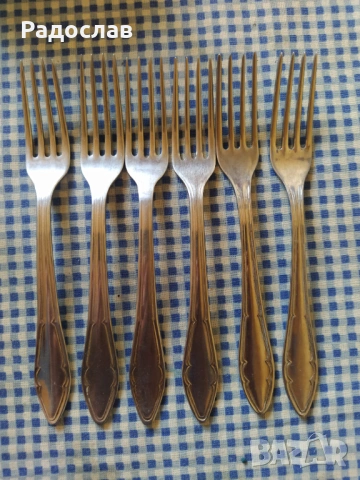 вилици Петко Денев старо производство , снимка 2 - Прибори за хранене, готвене и сервиране - 54342401