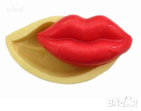 Голяма уста устна устни силиконов молд форма фондан гипс шоколад декор
