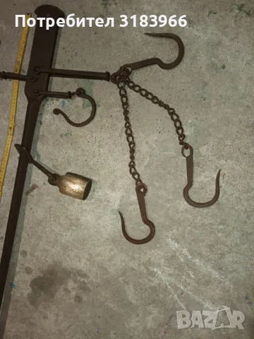 голям кантар с куки тегли до 100 кг, снимка 2 - Антикварни и старинни предмети - 50291796