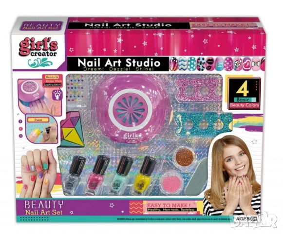 Комплект за нокти с блясък – Многоцветен, 12 части, снимка 2 - Други - 52054292